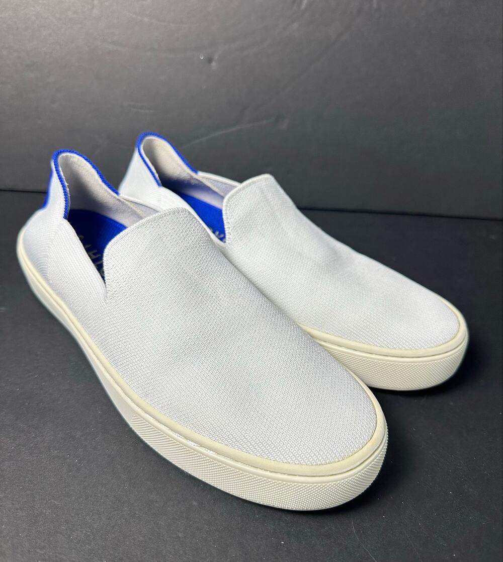Rothy's The Original Slip On Sneaker Womens 9 Shoes White Knit Casual Comfort